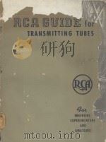RCA GUIDE FOR TRANSMITTING TUBES     PDF电子版封面     