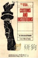 USA CUSTOMS AND INSTITUTIONS     PDF电子版封面  750620570X  MARTIN TIERSKY 
