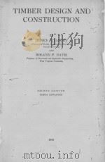 TIMBER DESIGN AND CONSTRUCTION SECOND EDITION   1930  PDF电子版封面     