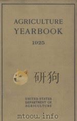 AGRICULTURE YEARBOOK 1925   1926  PDF电子版封面     