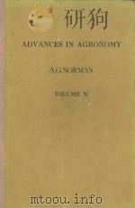 ADVANCES IN AGRONOMY VOLUME Ⅹ（1958 PDF版）