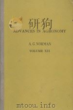 ADVANCES IN AGRONOMY VOLUME Ⅻ（1960 PDF版）