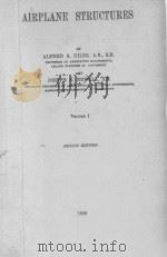 AIRPLANE STRUCTURES VOLUME 1 SECOND EDITION（1938 PDF版）