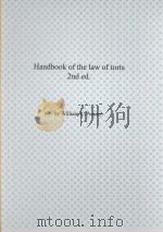 HANDBOOK OF THE LAW OF TORTS SECOND EDITION 2（1955 PDF版）