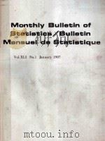 Monthly Bulletin of Statistics/Bulletin Mensuel de Statistique Vol.XLl No.1 January 1987（ PDF版）
