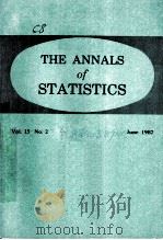 THE ANNALS of STATISTICS Vol.15 No.2   1987  PDF电子版封面     