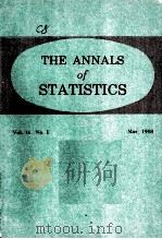 THE ANNALS of STATISTICS Vol.16 No.1   1988  PDF电子版封面     