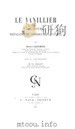 LE VANILLIER   1901  PDF电子版封面    HENRI LECOMTE 