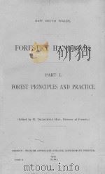 FORESTRY HANDBOOK PART Ⅰ.FOREST PRINCIPLES AND PRACTICE   1915  PDF电子版封面     