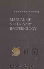 MANUAL OF VETERINARY BACTERIOLOGY（1948 PDF版）