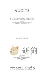 AUDITS SEVENTH EDITION   1927  PDF电子版封面    A.E.COUTFORTH 