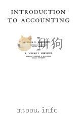 INTRODUCTION TO ACCOUNTING（ PDF版）