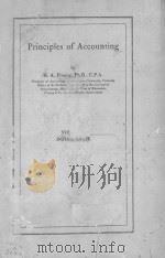 PRINCIPLES OF ACCOUNTING VOLUME Ⅰ INTERMEDIATE     PDF电子版封面    H.A.FINNEY 