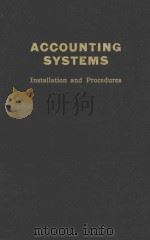 ACCOUNTING SYSTEMS:INSTALLATION AND PROCEDURES（1949 PDF版）