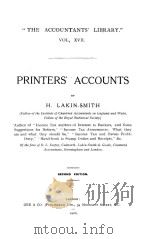 THE ACCOUNTANTS‘ LIBRARY VOL.17 PRINTERS‘ ACCOUNTS SECOND EDITION（1916 PDF版）