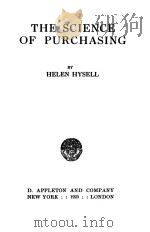 THE SCIENCE OF PURCHASING（1923 PDF版）