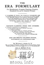 THE ERA FORMULARY   1914  PDF电子版封面     