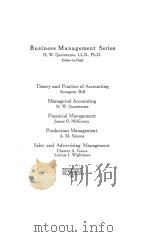 BUSINESS MANAGEMENT SERIES PRODUCTION MANAGEMENT 1（1922 PDF版）