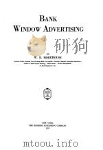 BANK WINDOW ADVERTISING   1919  PDF电子版封面    W.R.MOREHOUSE 