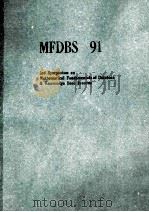 MFDBS 91：3RD SYMPOSIUM ON MATHEMATICAL FUNDAMENTALS OF DATABASE AND KNOWLEDGE BASE SYSTEMS（1991 PDF版）