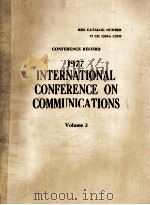 CONFERENCE RECORD 1977 INTERNATIONAL CONFERENCE ON COMMUNICATIONS  VOLUME 2 OF THREE VOLS.（1977 PDF版）