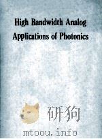 HIGH BANDWIDTH ANALOG APPLICATIONS OF PHOTONICS（1986 PDF版）