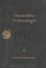 CHEMISCHE TECHNOLOGIC ANORGANISCHE TECHNOLOGIC Ⅰ（1950 PDF版）