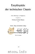 ENZYKLOPADIE DER TECHNISCHEN CHEMIE 4（1929 PDF版）