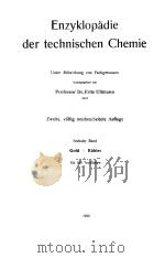 ENZYKLOPADIE DER TECHNISCHEN CHEMIE 6（1930 PDF版）