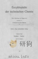 ENZYKLOPADIE DER TECHNISCHEN CHEMIE 7（1931 PDF版）