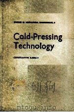 COLD-PRESSING TECHNOLOGY     PDF电子版封面     