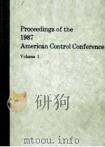 Proceedings of the 1987 American Control Conference Volume 1（1987 PDF版）