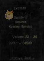 Sadtler Standard Infrared Grating Spectra  Volumes 33-34 32001-34000     PDF电子版封面     