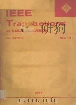 IEEE Transactions on Cable Television  Vol. CATV-2     PDF电子版封面     