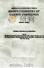 RODD'S CHEMISTRY OF CARBON COMPOUNDS     PDF电子版封面  0444428216   