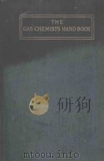 GAS CHEMISTS HANDBOOK   1922  PDF电子版封面     