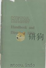 METAL INDUSTRY HANDBOOK AND DIRECTORY 1960     PDF电子版封面     