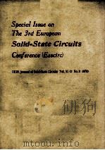 Special Issue on The 3rd European  Solid-State Circuits Conference     PDF电子版封面     