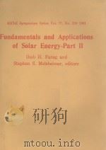 Fundamentals and Applications of Solar Energy-Part  II     PDF电子版封面  0816902186   