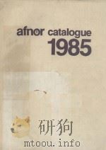AFNOR CATALOGUE 1985     PDF电子版封面     