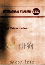 INTERNATIONAL STANDARD TC19  PREFERRED NUMBERS     PDF电子版封面     