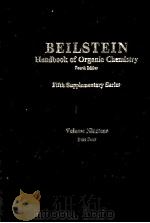 BEILSTEIN HANDBOOK OF ORGANIC CHEMISTRY FIFTH SUPPLEMENTARY SERIES VOLUME NINETEEN PART FOUR     PDF电子版封面  354018709X   