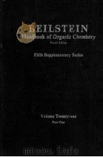 BEILSTEIN HANDBOOK OF ORGANIC CHEMISTRY FIFTH SUPPLEMENTARY SERIES  VOLUME TWENTY-ONE PART ONE（ PDF版）