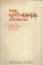 THE BIOCHEMICAL JOURNAL AUTHOR AND KEYWORD INDEXES FOR VOLUMES 201-208 (1982)（ PDF版）