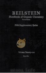 BEILSTEIN Handbook of Organic Chemistry Fourth Edition Fifth Supplementary Series Volume Twenty-one（ PDF版）