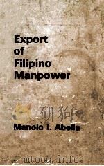 Expot of Filipino Manpower   1979  PDF电子版封面     