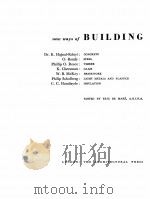 NEW WAYS OF BUILDING   1951  PDF电子版封面    ERIC DE MARE 