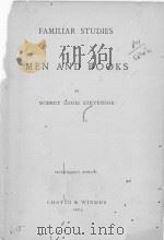 FAMILIAR STUDIES OF MEN AND BOOKS SEVENTEENTH EDITION   1903  PDF电子版封面     