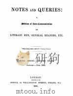 NOTES AND QUERIES THIRD SERIES.-VOLUME NINTH   1866  PDF电子版封面     
