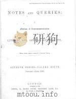 NOTES AND QUERIES SEVENTH SERIES.-VOLUME NINTH   1890  PDF电子版封面    JOHN C.FRANCIS 